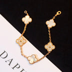 [Imperial]New CLOVER WHITE PEARL MOP 5 MOTIF BRACELET COLLECTION
