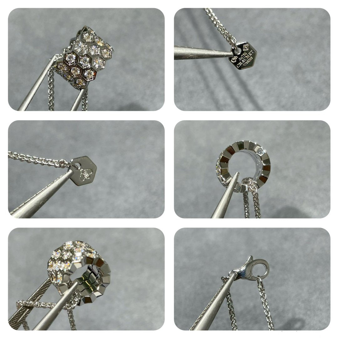 Imperial BEE LOVE DIAMOND PAVED 3 ROW NECKLACE 