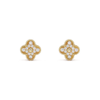 ¡®Imperial¡¯CLOVER MEDIUM 1 MOTIFS FUll DIAMOND EARRINGS