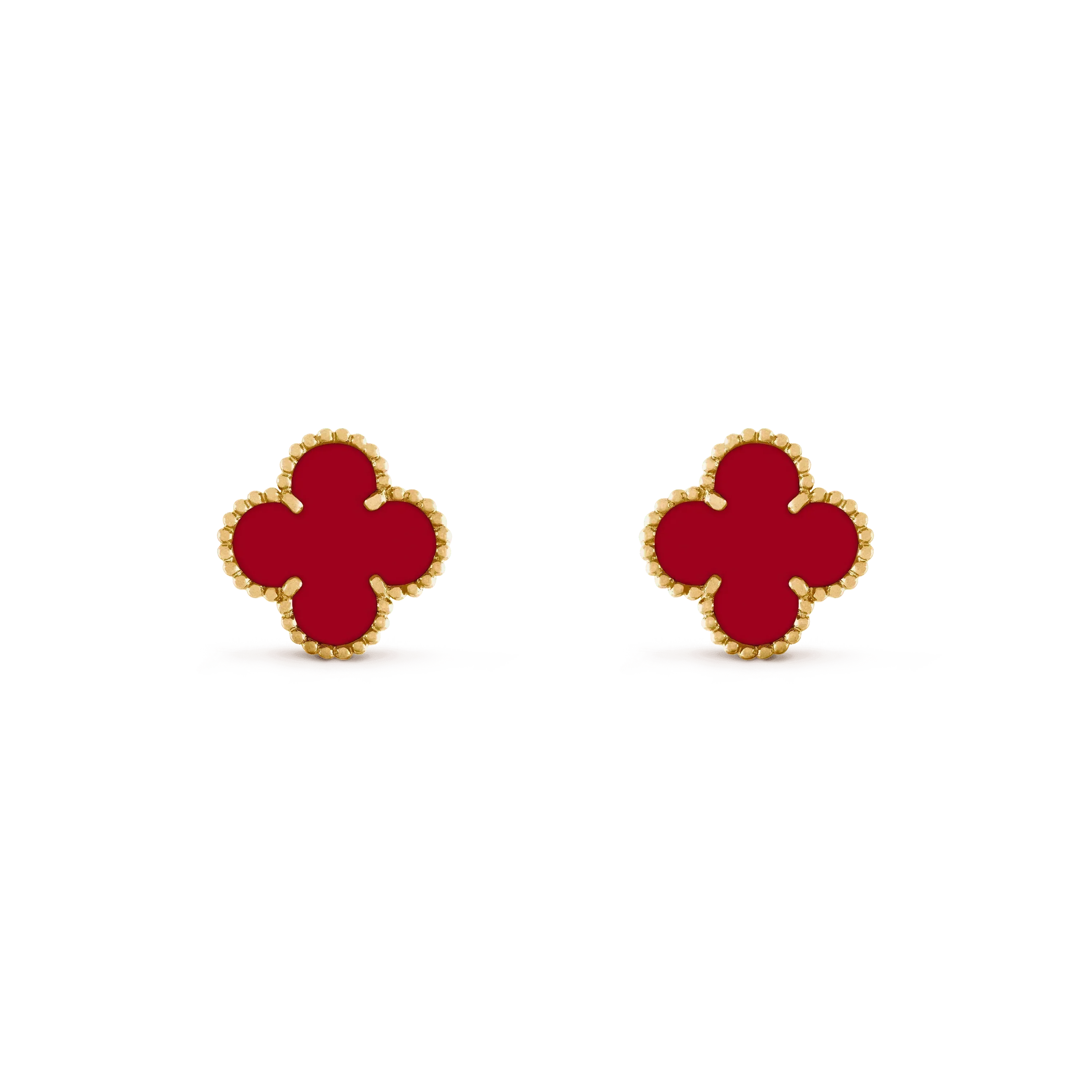 Imperial CLOVER MEDIUM 1 MOTIFS CARNELIAN EARRINGS