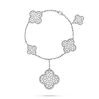 Imperial CLOVER 6 MOTIFS SILBER DIAMANT-ARMBAND