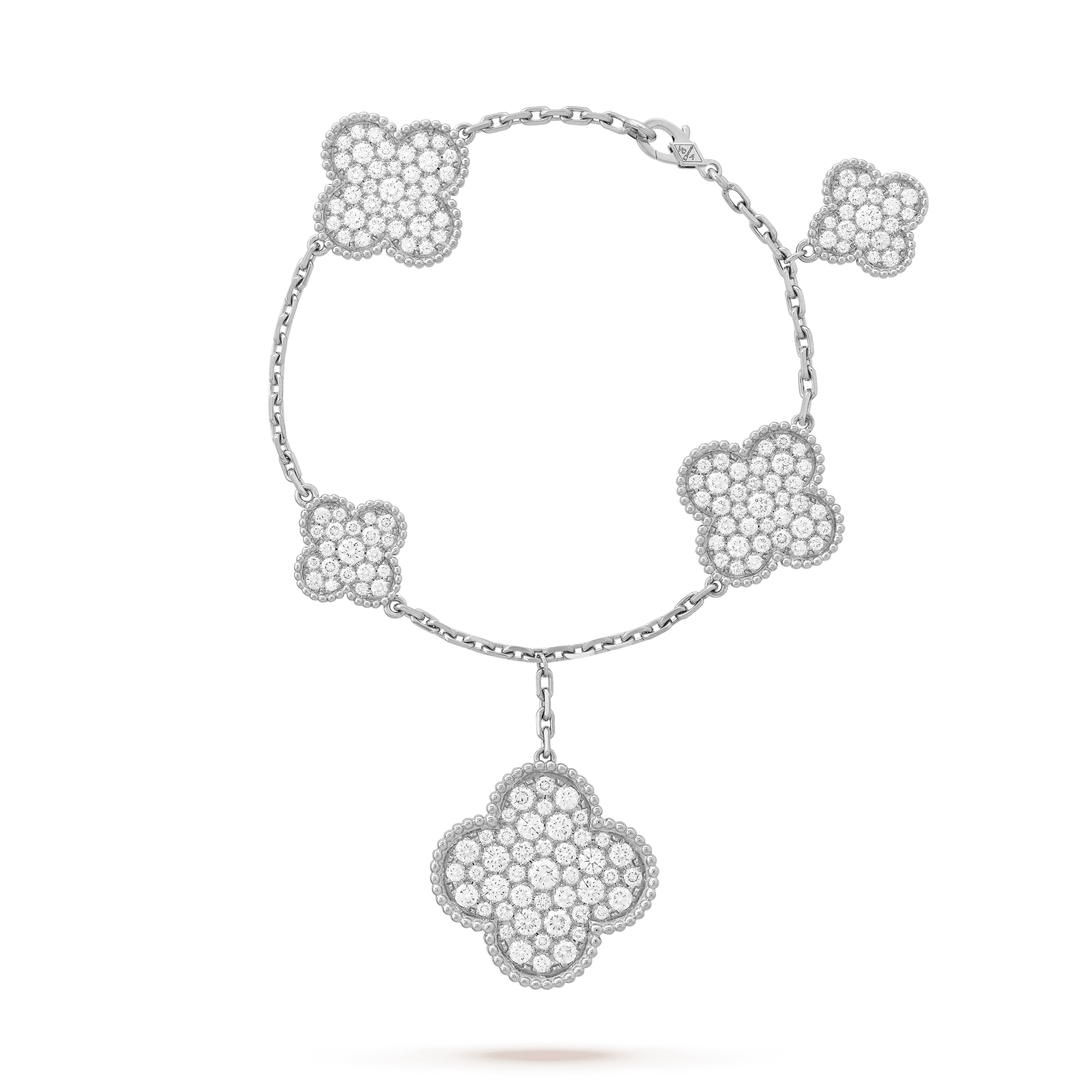 Imperial CLOVER 6 MOTIFS SILBER DIAMANT-ARMBAND