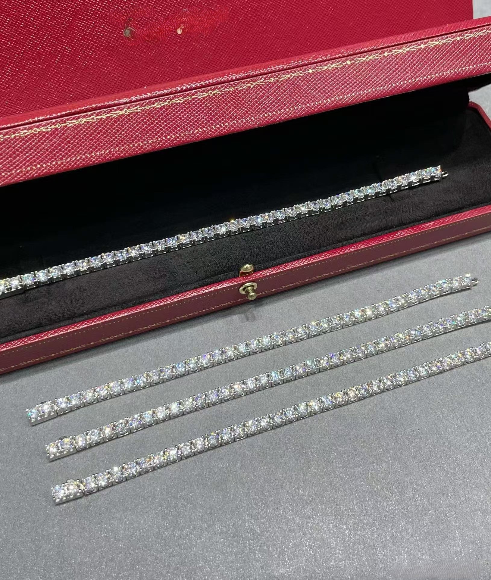 [¡®Imperial¡¯]BRAZALETE DE TENIS CON CONFIGURACIÓN COMPLETA DE DIAMANTES