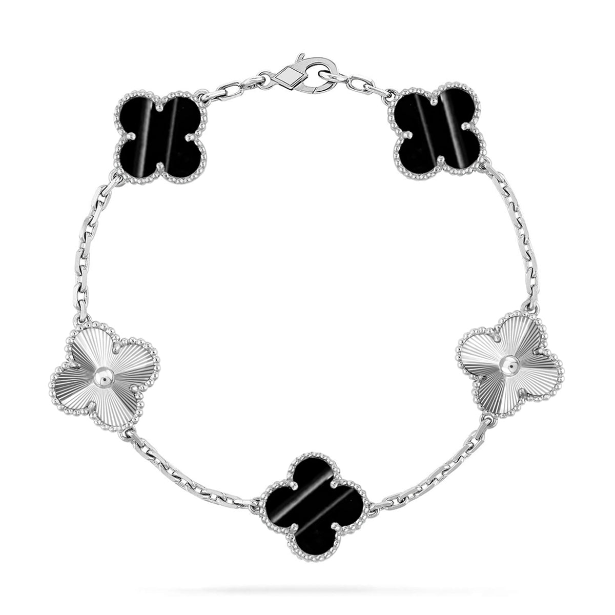 [Imperial]Nueva COLECCIÓN DE BRAZALETE TREBOL 5 MOTIVOS PIEDRA PULSAR