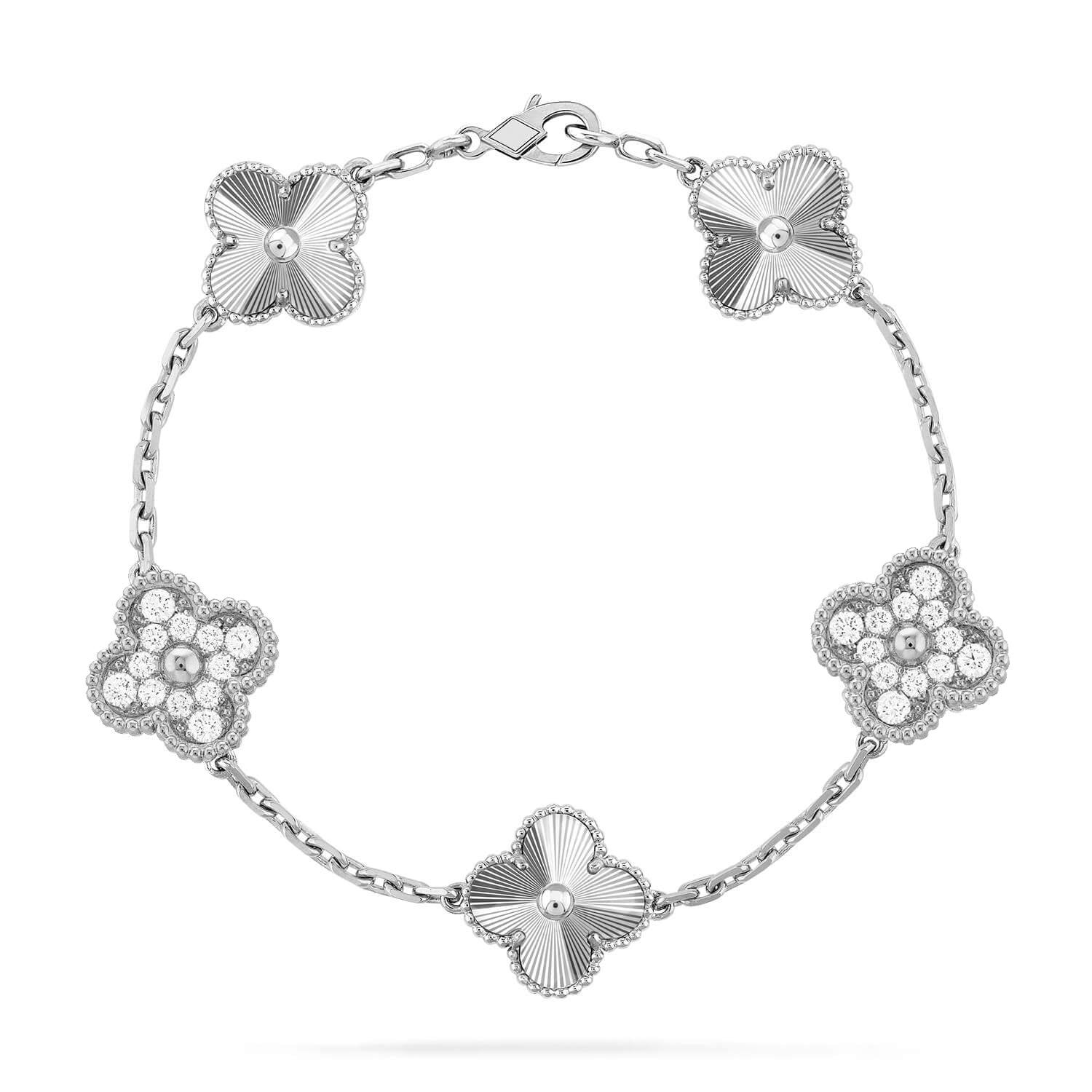 [Imperial]Nueva COLECCIÓN DE BRAZALETE TREBOL 5 MOTIVOS LÁSER