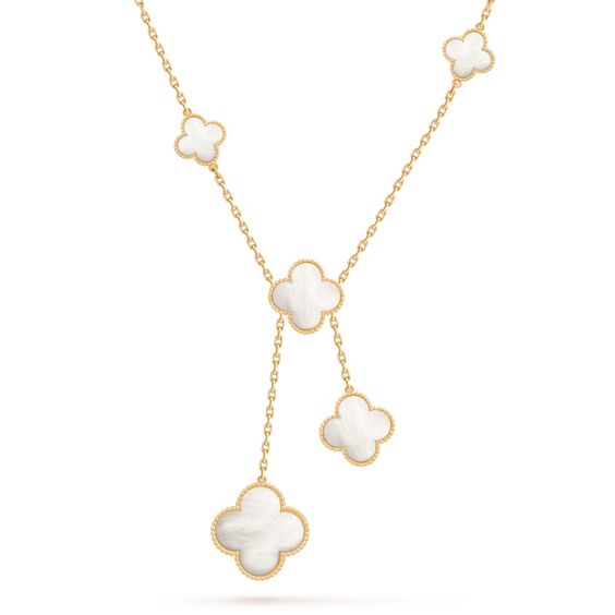 ¡®Imperial¡¯CLOVER MOTHER OF PEARL NECKLACE 6 MOTIF