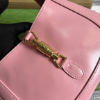 GG JACKIE SMALL 28 SCHULTERTASCHE IN ROSA PASTELKALBSLEDER
