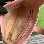 GG JACKIE SMALL 28 SCHULTERTASCHE IN ROSA PASTELKALBSLEDER