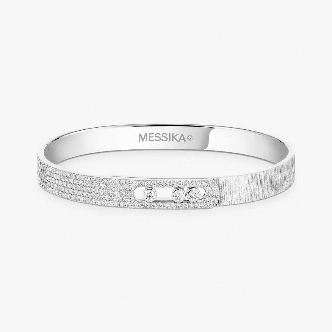 [Imperial] 2026 NUEVO BRAZALETE CON DIAMANTES CON ACABADO ESCARCHADO TRES COLORES