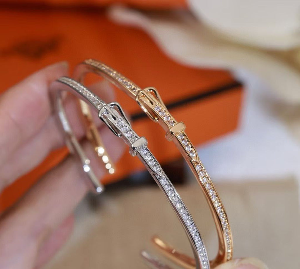 [Imperial] BRAZALETE CON DIAMANTES TRES COLORES