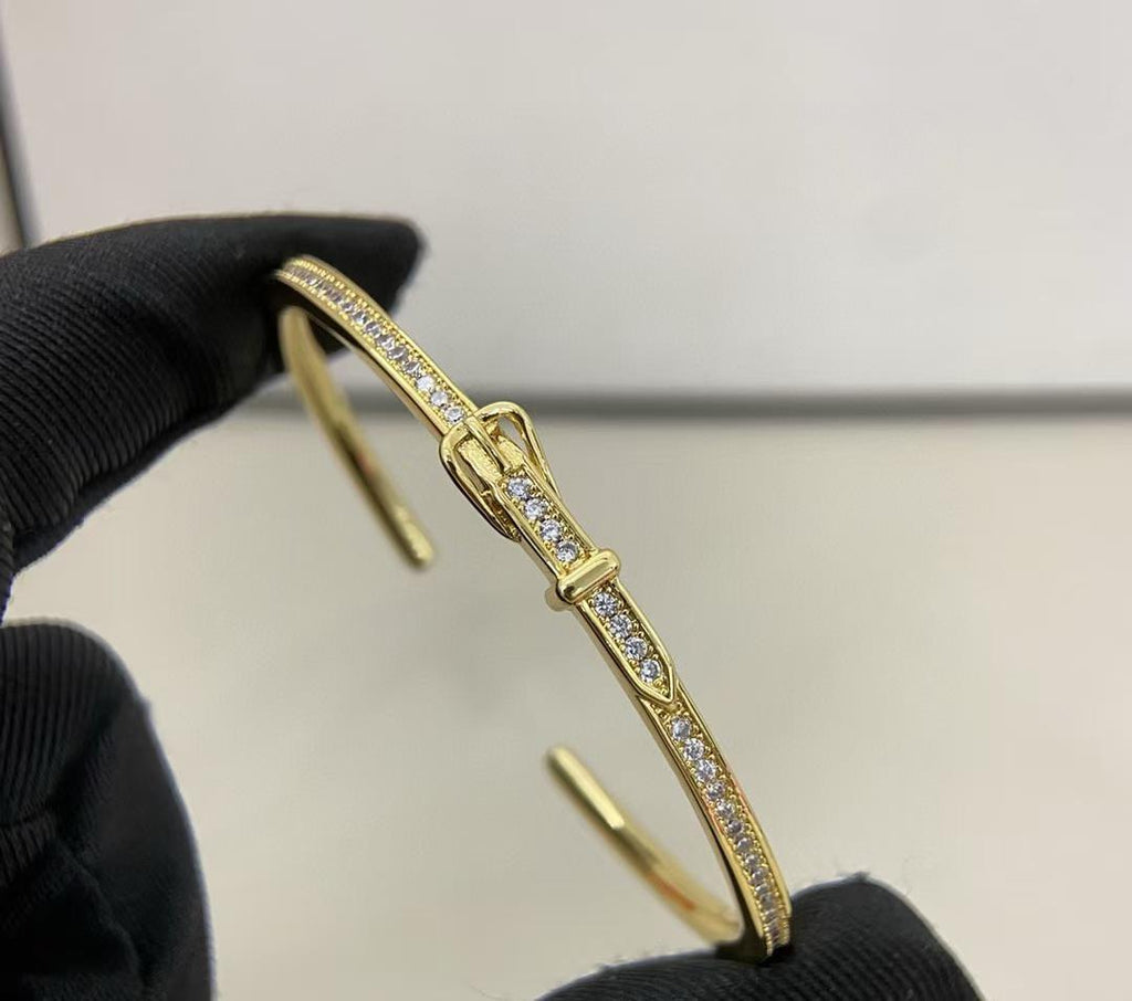 [Imperial] BRAZALETE CON DIAMANTES TRES COLORES