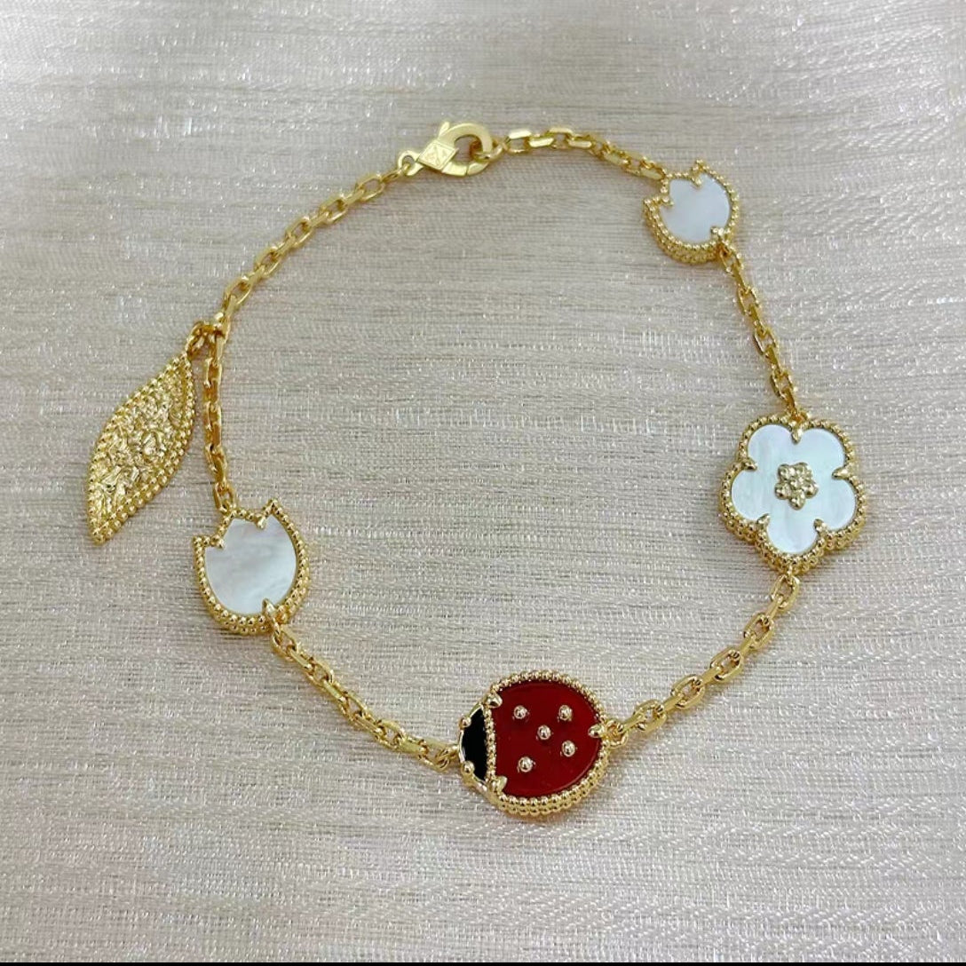 ¡®Imperial¡¯BRAZALETE DE LA SUERTE DE 5 MOTIVOS