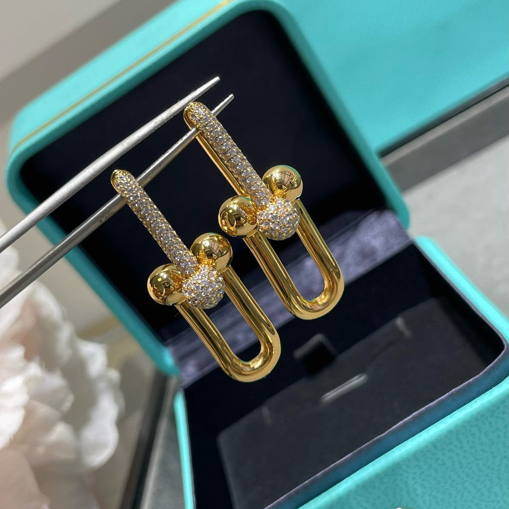 [Imperial] ARETES DE DIAMANTE EN FORMA DE U TF