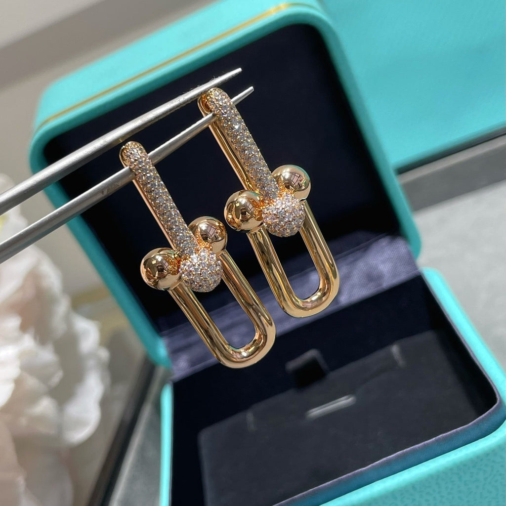 [Imperial] ARETES DE DIAMANTE EN FORMA DE U TF