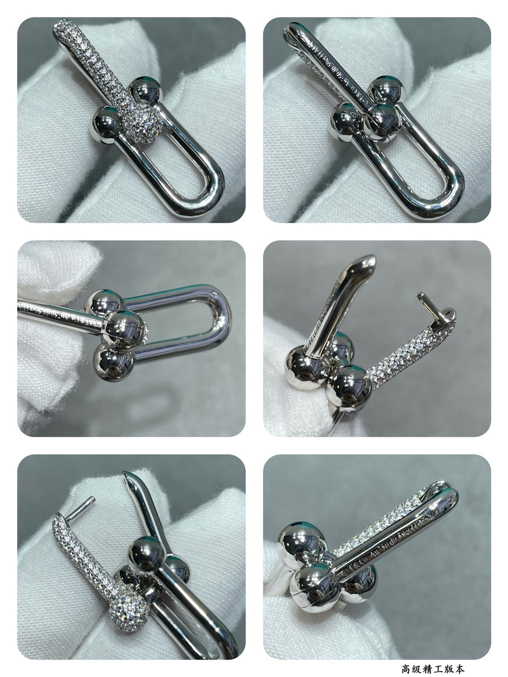 [Imperial] ARETES DE DIAMANTE EN FORMA DE U TF