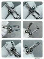 [Imperial] ARETES DE DIAMANTE EN FORMA DE U TF