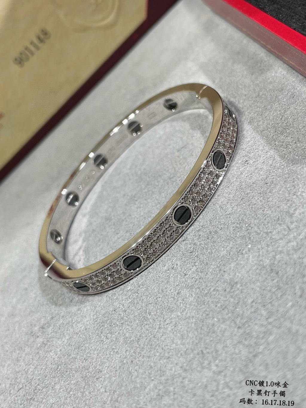 ¡®Imperial¡¯LOVE BRACELET 6.1MM DIAMOND-PAVED CERAMIC