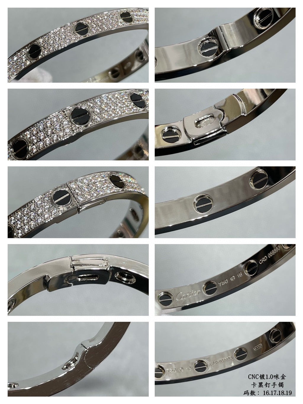 ¡®Imperial¡¯LOVE BRACELET 6.1MM DIAMOND-PAVED CERAMIC