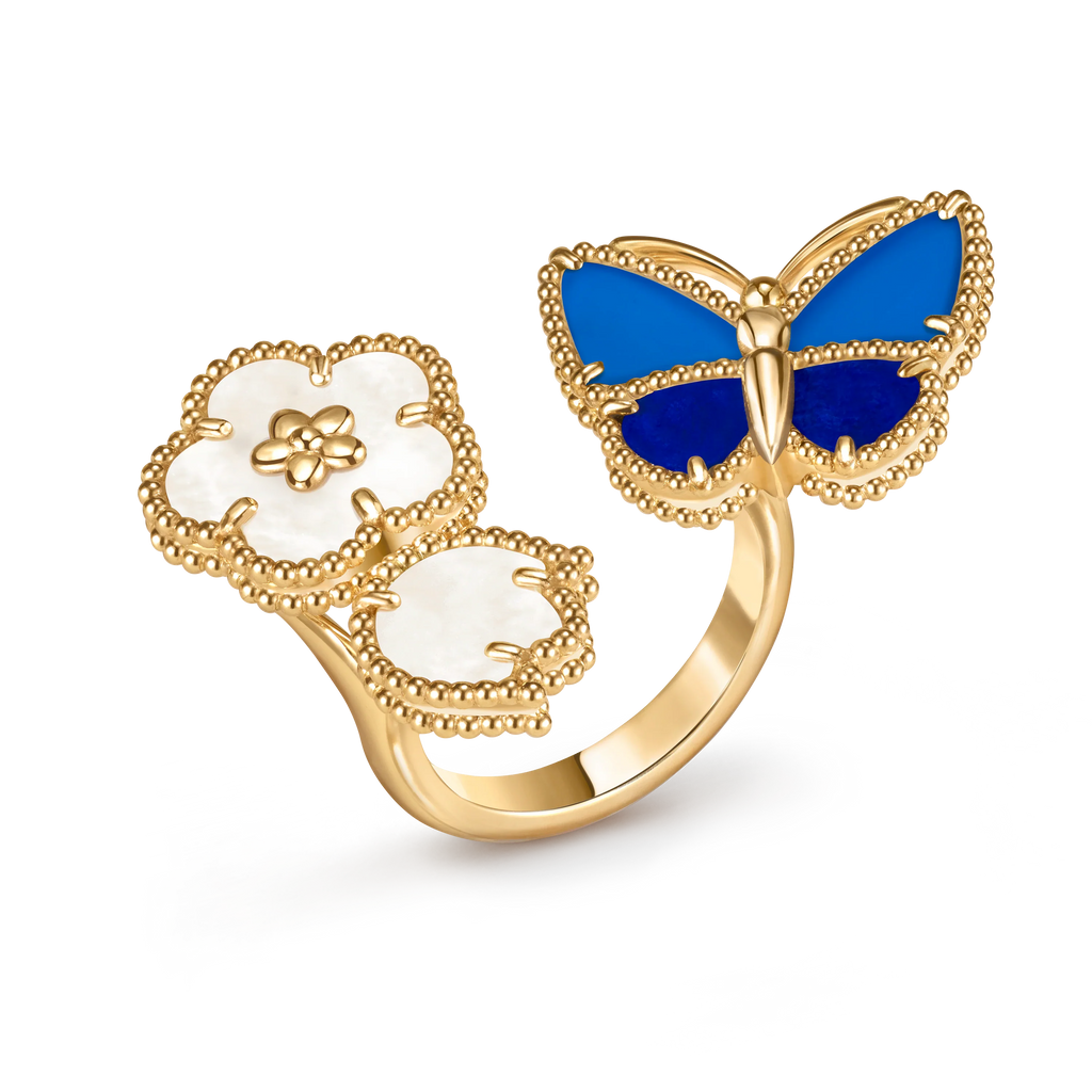 [Imperial] 2026 NUEVO MODELO ANILLO DE ORO DE SUERTE 3 MOTIVOS DE PRIMAVERA