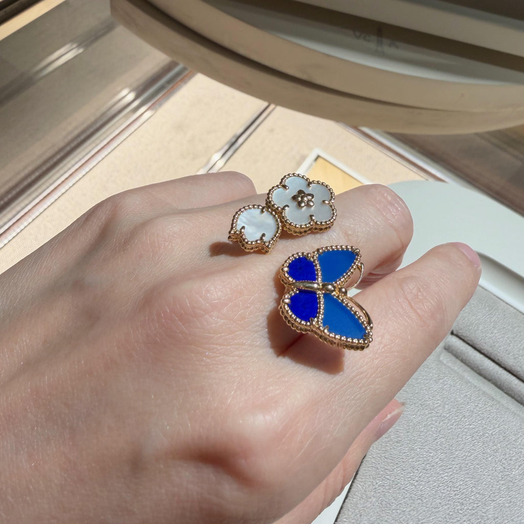 [Imperial] 2026 NUEVO MODELO ANILLO DE ORO DE SUERTE 3 MOTIVOS DE PRIMAVERA