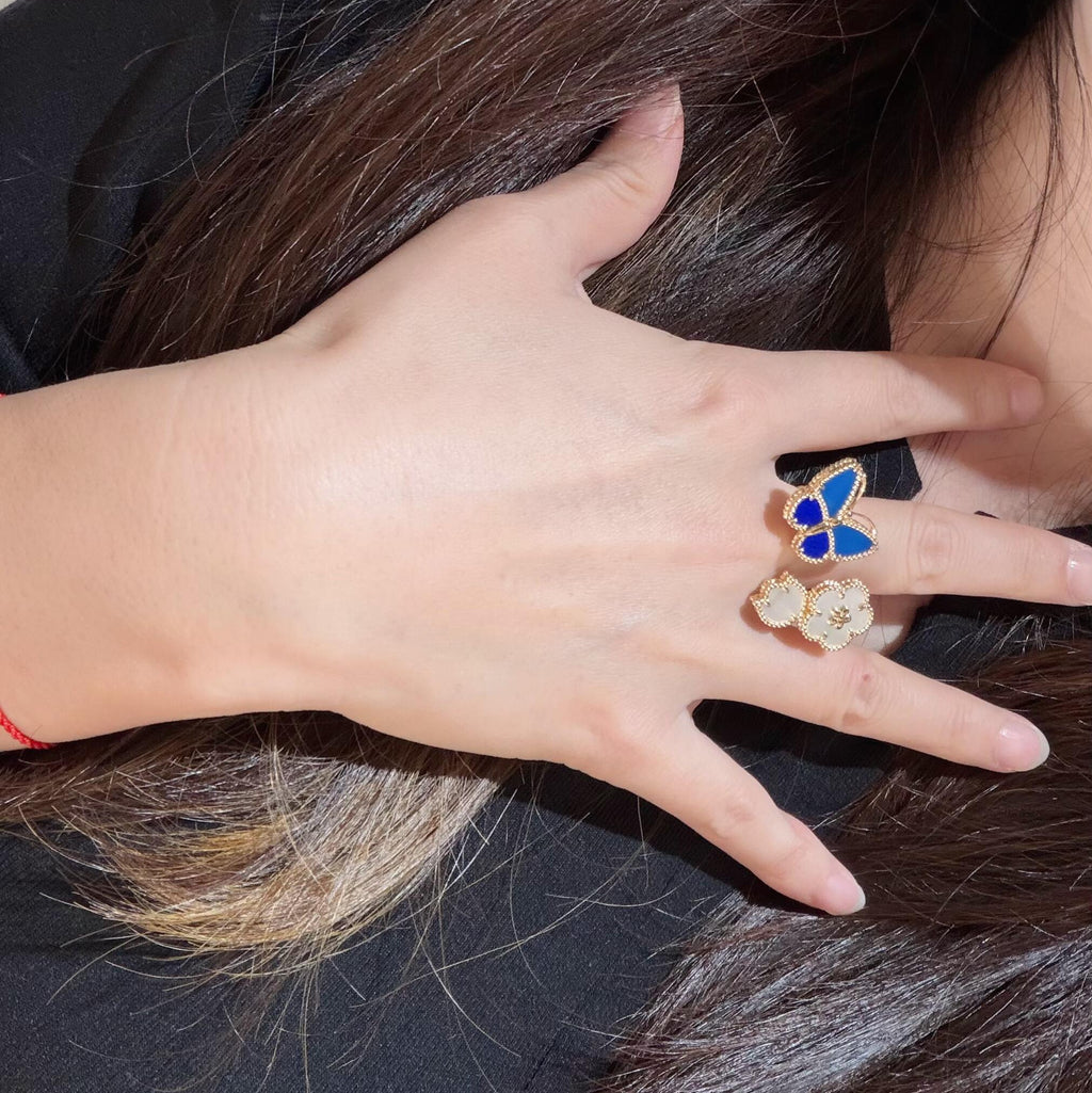 [Imperial] 2026 NUEVO MODELO ANILLO DE ORO DE SUERTE 3 MOTIVOS DE PRIMAVERA