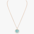 [Imperial] MOVE 3 DIAMONDS TURQUOISE PINK GOLD DIAMOND NECKLACE
