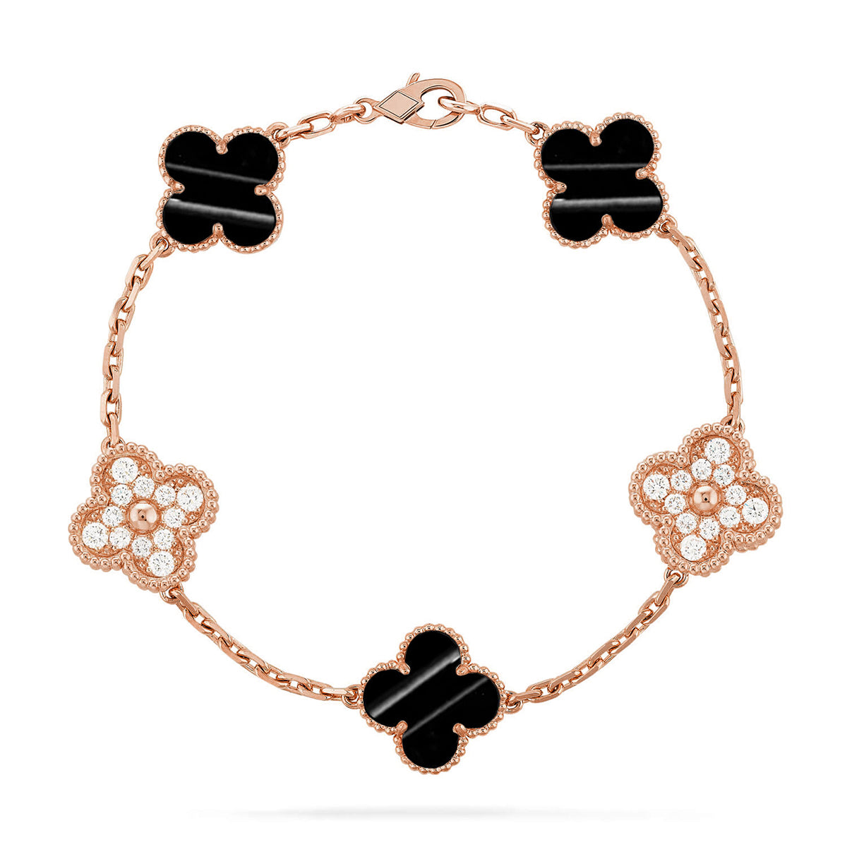 [Imperial]Nueva COLECCIÓN DE BRAZALETE TREBOL 5 MOTIVOS PIEDRA PULSAR
