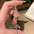 Imperial CLOVER 5 MOTIF PINK BLUE RED WHITE ARMBAND 