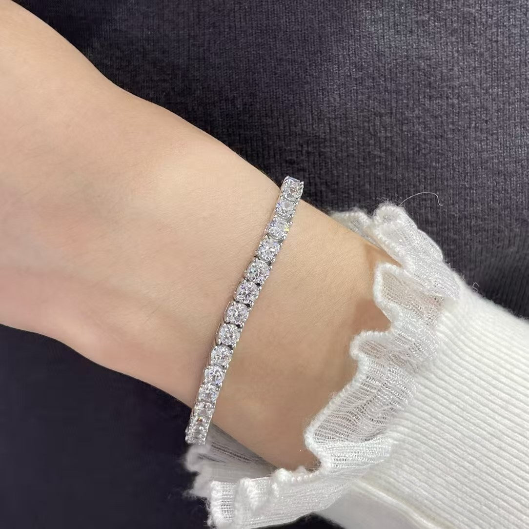 [¡®Imperial¡¯]BRAZALETE DE TENIS CON CONFIGURACIÓN COMPLETA DE DIAMANTES