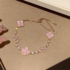 Imperial CLOVER 5 MOTIF PINK BLUE RED WHITE ARMBAND 