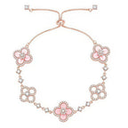 Imperial CLOVER 5 MOTIF PINK BLUE RED WHITE ARMBAND 