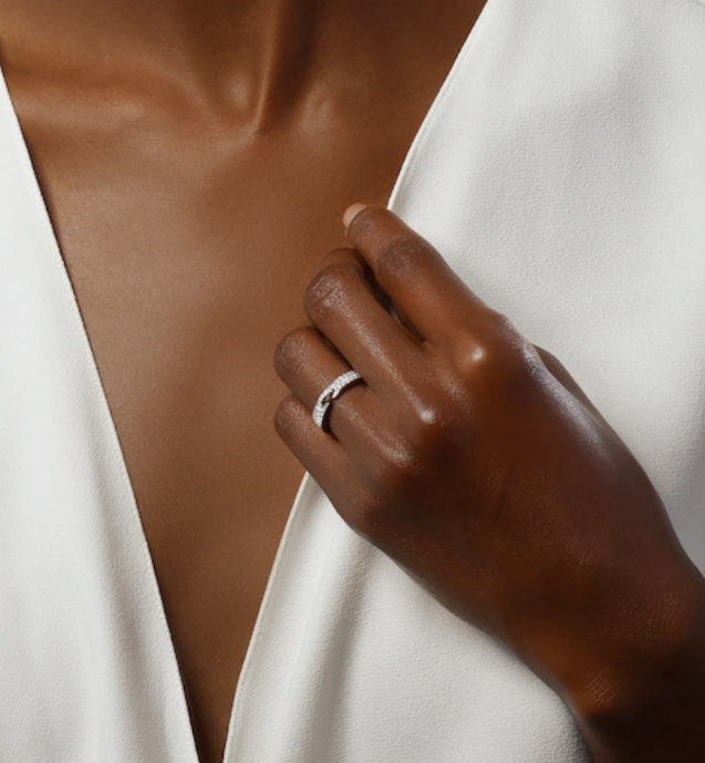 Imperial Alliance Liens Vidence Paved Diamond 4mm Ring