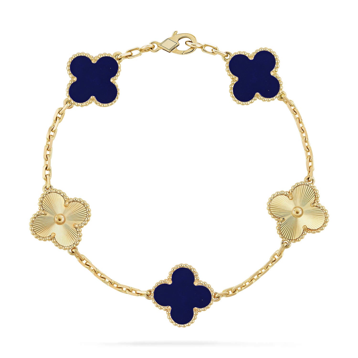 [Imperial]New CLOVER 5 MOTIF LAPIS LAZULI BRACELET COLLECTION