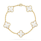 ¡®Imperial¡¯CLOVER  5 MOTIF WHITE MOP BRACELET