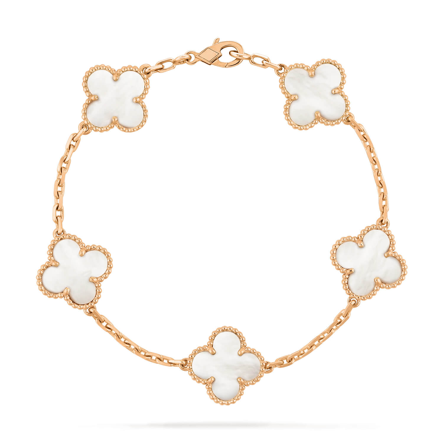 ¡®Imperial¡¯CLOVER  5 MOTIF WHITE MOP BRACELET
