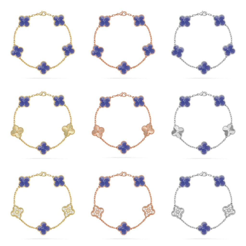 [Imperial]Nueva COLECCIÓN DE BRAZALETE TREBOL 5 MOTIVOS VENAS AZULES