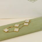 [Imperial]New CLOVER WHITE PEARL MOP 5 MOTIF BRACELET COLLECTION