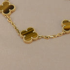 [Imperial]Nueva COLECCIÓN DE BRAZALETE TREBOL 5 MOTIVOS OJO DE TIGRE
