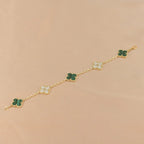[Imperial]New  CLOVER 5 MOTIF MALACHITE BRACELET COLLECTION