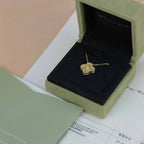 Imperial CLOVER 15MM DIAMANT GOLD PERLMUTT-HALSKETTE