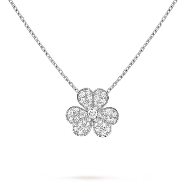 Imperial CLOVER DIAMOND NECKLACE SILVER
