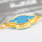 [Imperial]Nueva COLECCIÓN DE BRAZALETE TREBOL 5 MOTIVOS TURQUESA