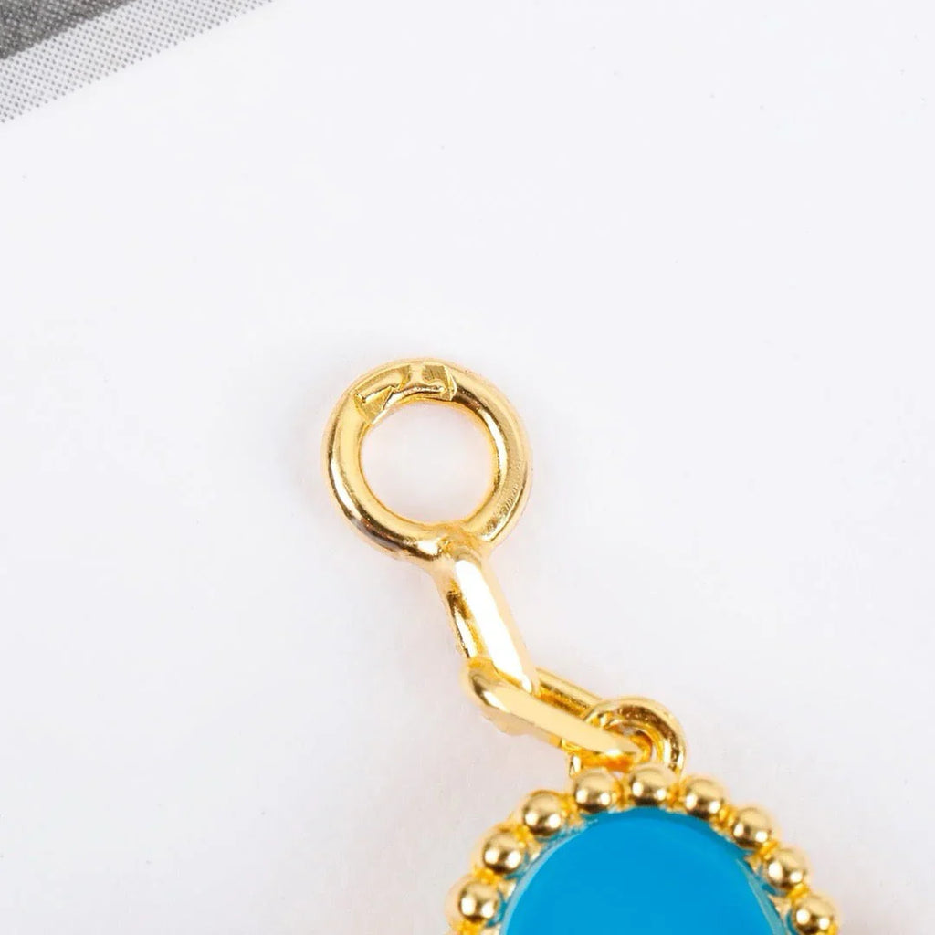 [Imperial]Nueva COLECCIÓN DE BRAZALETE TREBOL 5 MOTIVOS TURQUESA