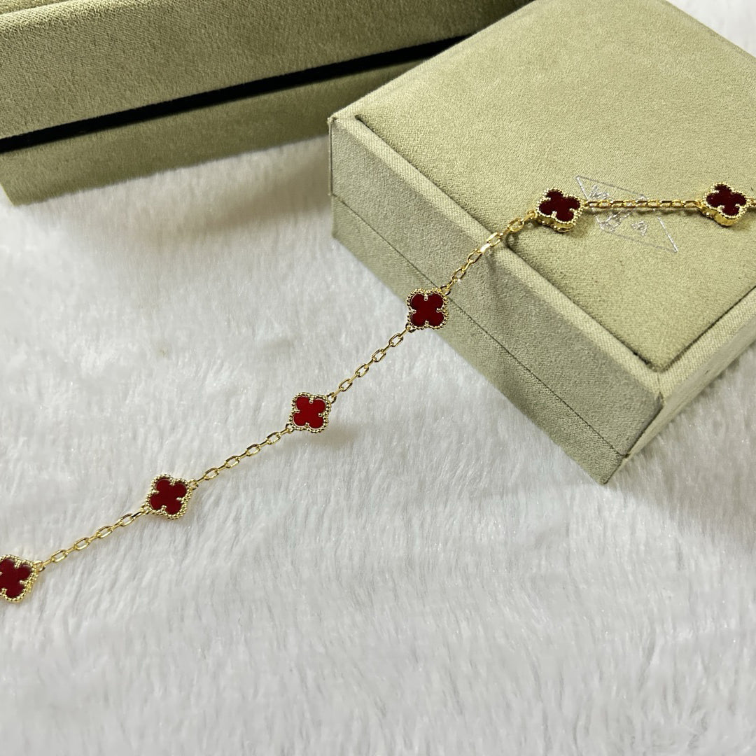 [¡®Imperial¡¯]BISUTERÍA DE ÁGATA ROJA 6 MOTIVOS CLOVER