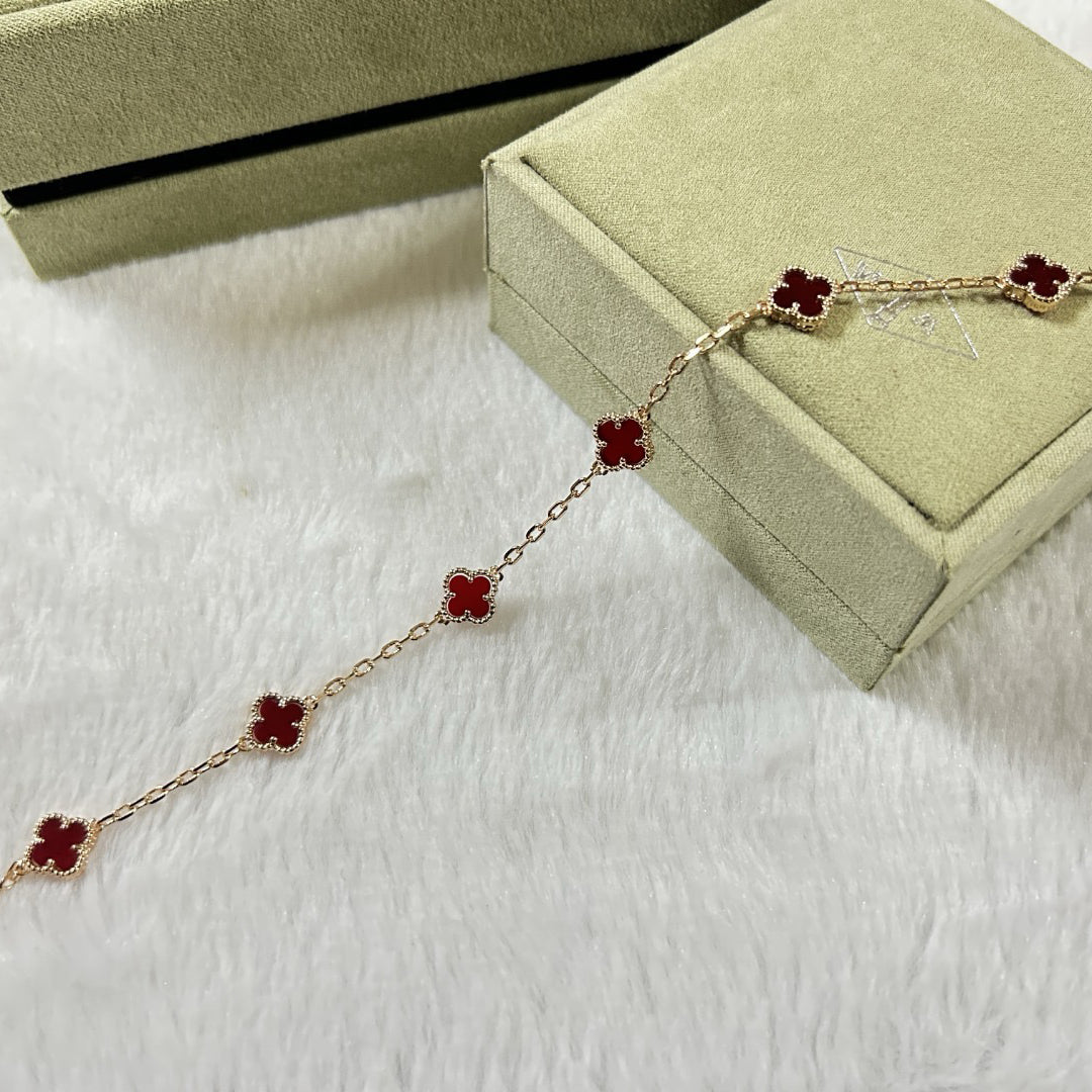 [¡®Imperial¡¯]BISUTERÍA DE ÁGATA ROJA 6 MOTIVOS CLOVER