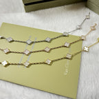 [¡®Imperial¡¯]CLOVER 6 MOTIF WHITE MOP BRACELET