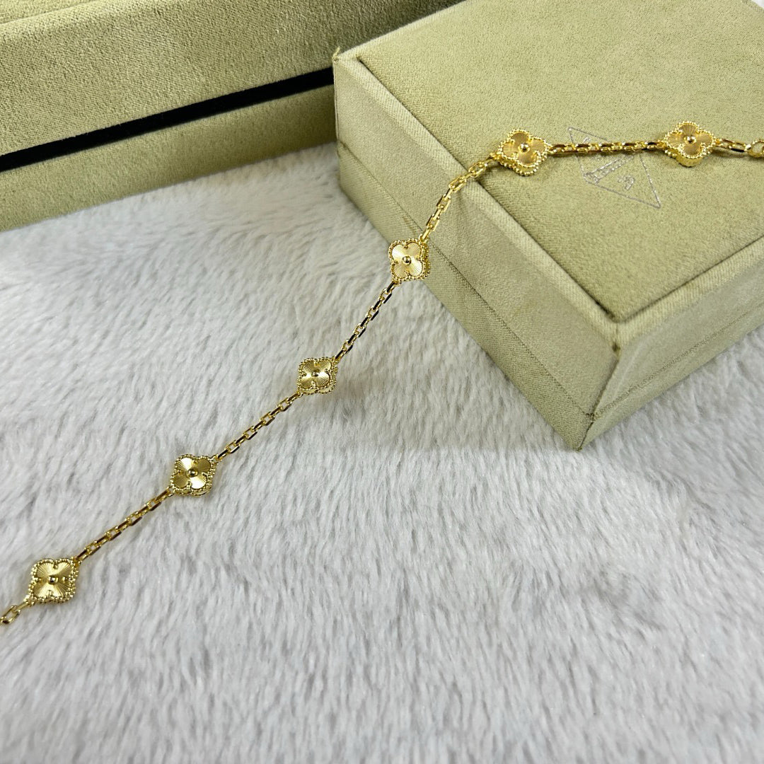[Imperial]Nuevo BRAZALETE DE DIAMANTE TREBOL 6 MOTIVOS