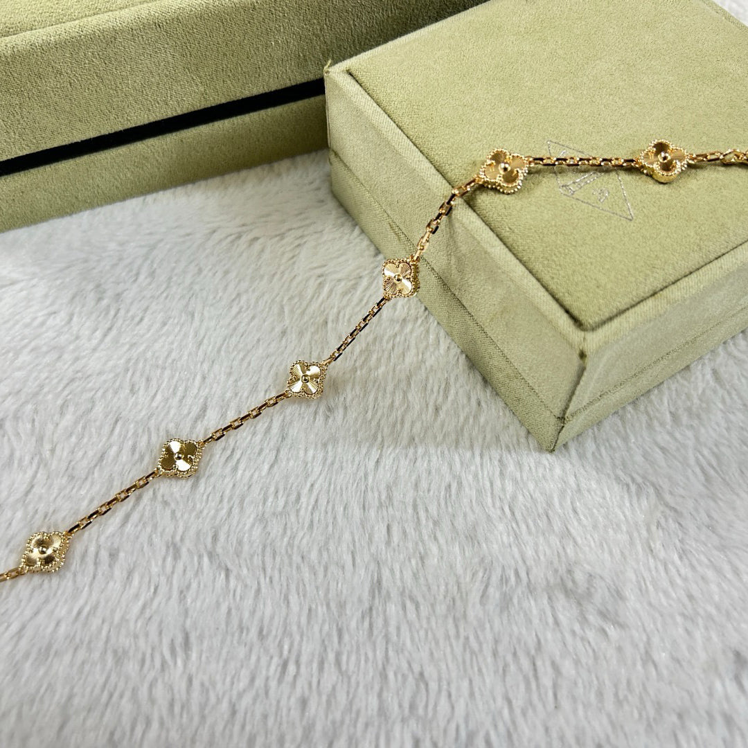 [Imperial]Nuevo BRAZALETE DE DIAMANTE TREBOL 6 MOTIVOS