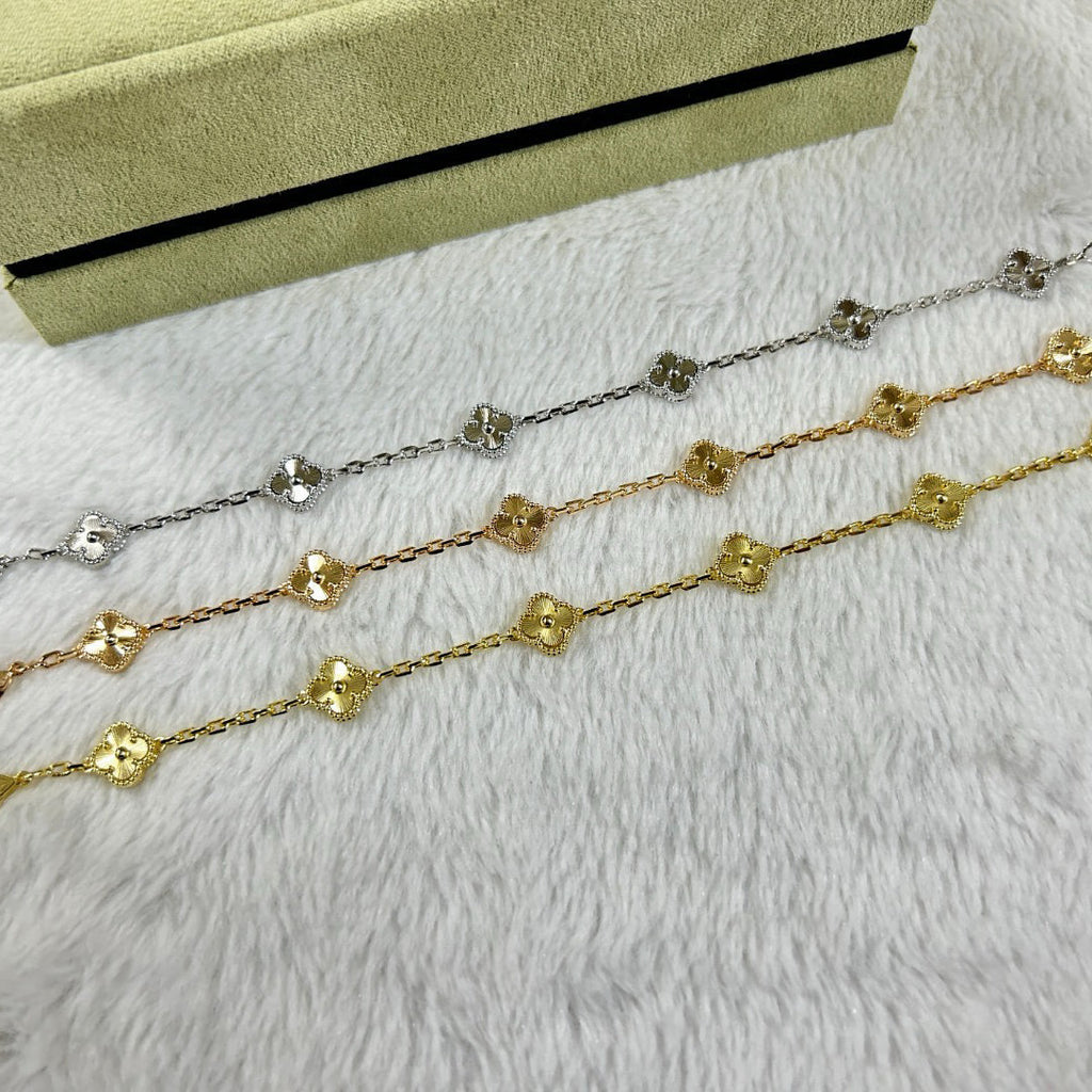 [Imperial]Nuevo BRAZALETE DE DIAMANTE TREBOL 6 MOTIVOS