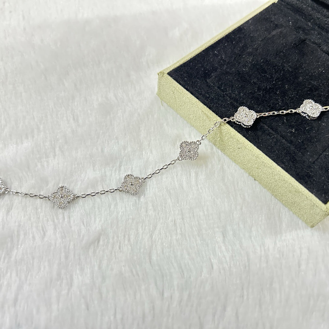 [Imperial]Nuevo BRAZALETE DE DIAMANTE TREBOL 6 MOTIVOS